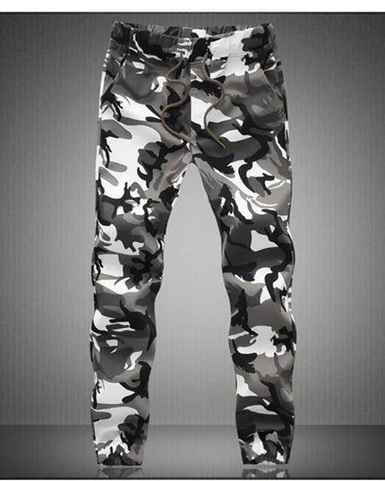Men's Camouflage Jogger Pants - Comfortable Cotton Cargo Trousers for Men