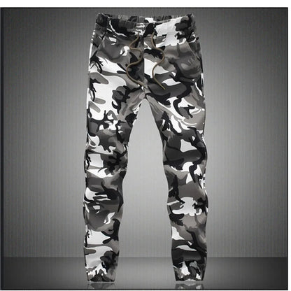 Men's Camouflage Jogger Pants - Comfortable Cotton Cargo Trousers for Men