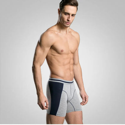 3-Pack Men's Boxer Briefs - Comfortable Long Boxers for Men