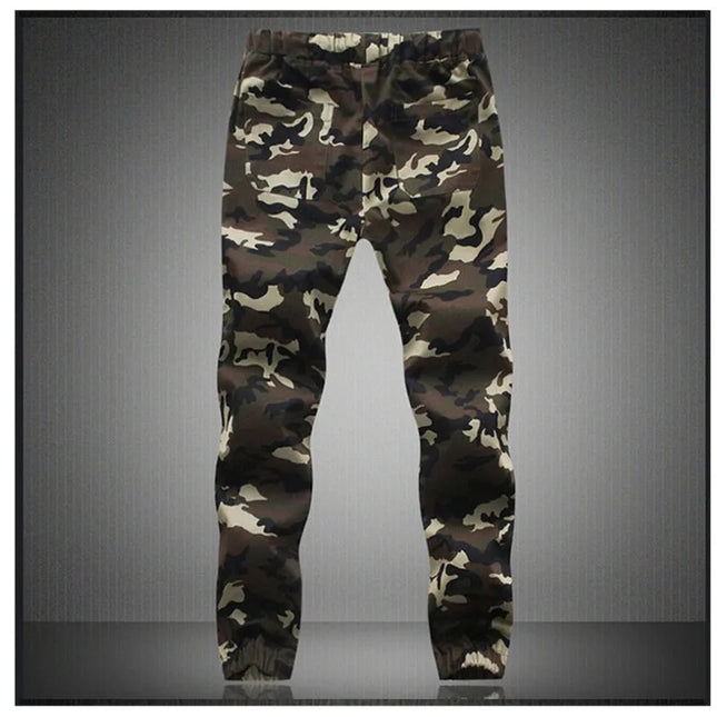 Men's Camouflage Jogger Pants - Comfortable Cotton Cargo Trousers for Men