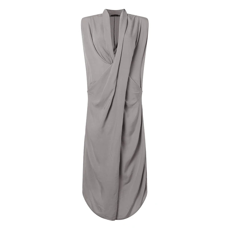 ZANZEA Women's Oversized Asymmetrical Maxi Sundress