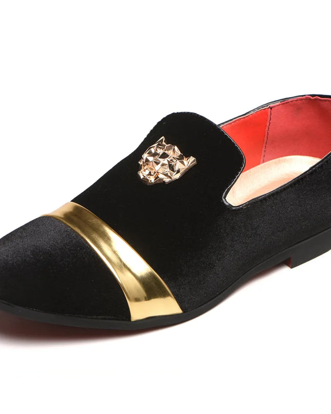 Men's Fashion Loafers With Stylish Metal Studs- Various Colors