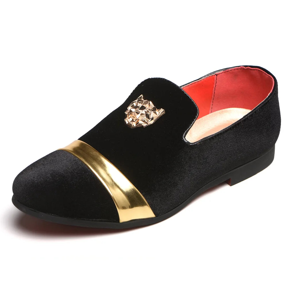 Men's Fashion Loafers With Stylish Metal Studs- Various Colors