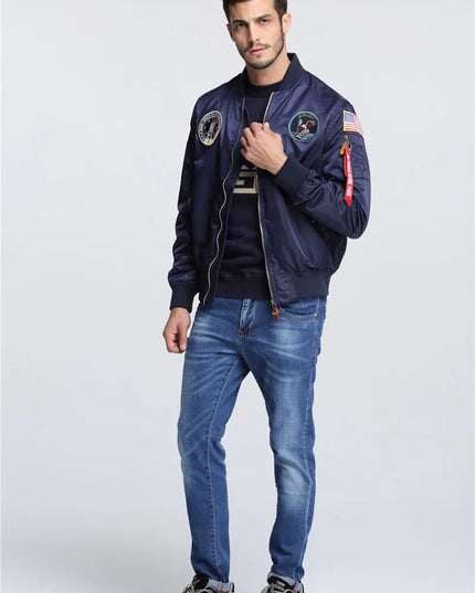 Men’s Apollo Bomber Pilot Flight Jacket – Stylish Men’s Flight Jacket for Men