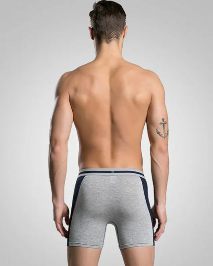 3-Pack Men's Boxer Briefs - Comfortable Long Boxers for Men