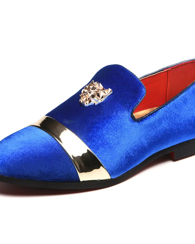 Men's Fashion Loafers With Stylish Metal Studs- Various Colors
