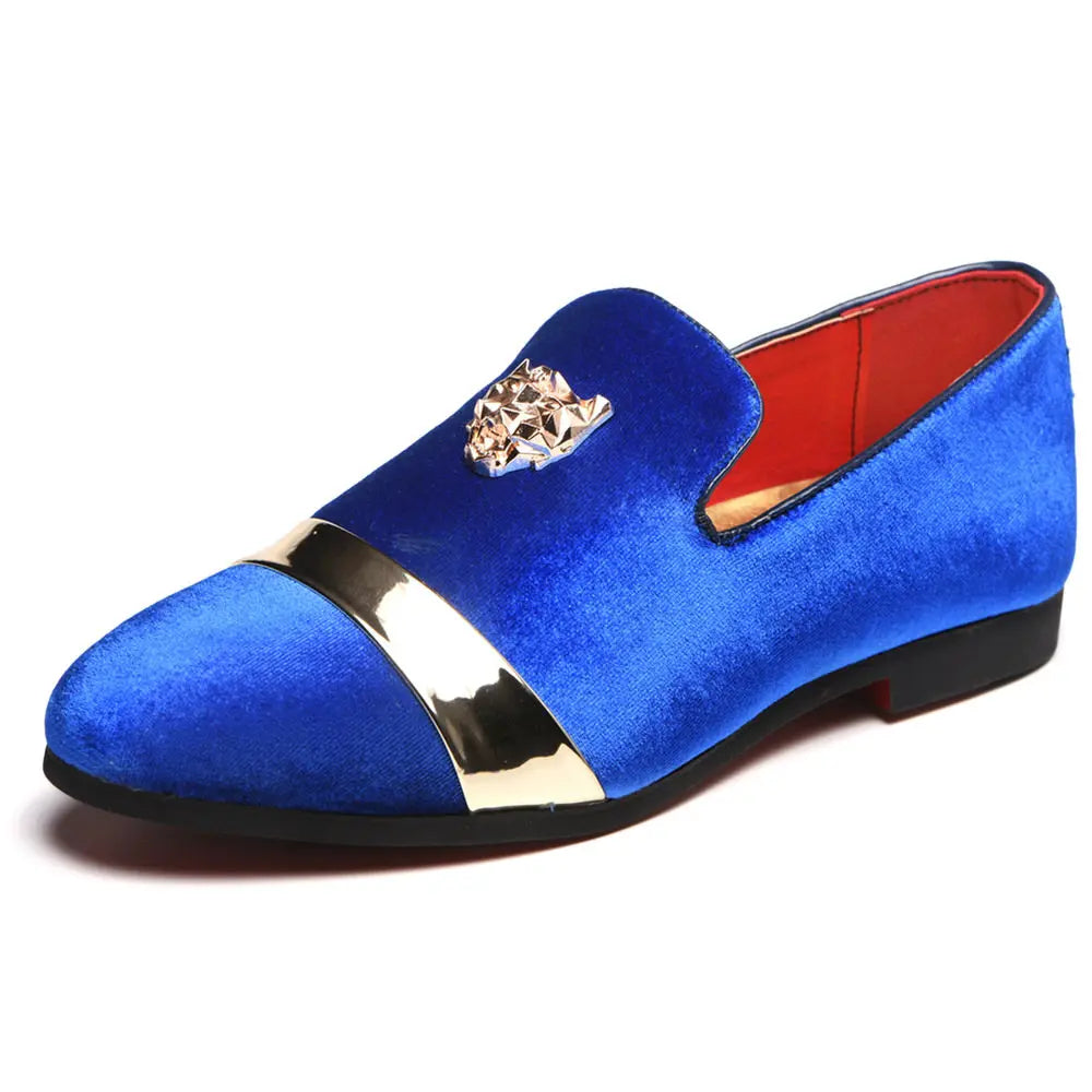 Men's Fashion Loafers With Stylish Metal Studs- Various Colors