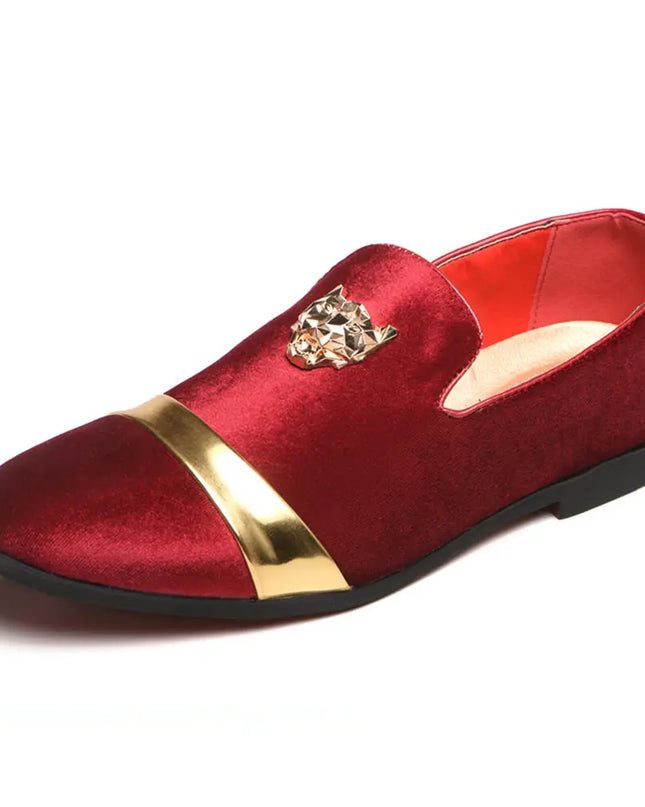 Men's Fashion Loafers With Stylish Metal Studs- Various Colors