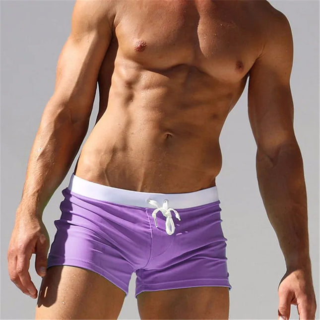 ALSOTO Men's Swim Drawstring Shorts