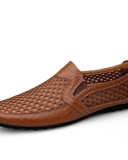 Men's Breathable Mesh Loafers – Lightweight, Non-Slip Outdoor Walking Shoes