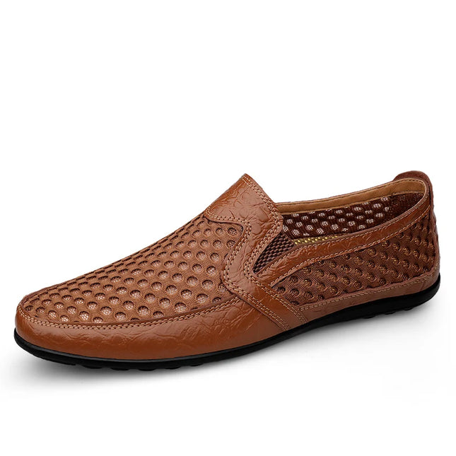 Men's Breathable Mesh Loafers – Lightweight, Non-Slip Outdoor Walking Shoes