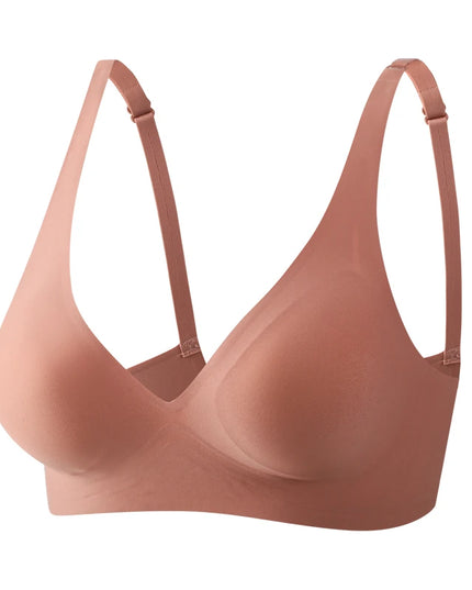 FINETOO Women's Soft Wireless Deep V Padded Bra