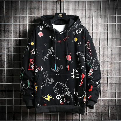 Men's Anime Hoodies – Harajuku Oversized Sweatshirt for Men