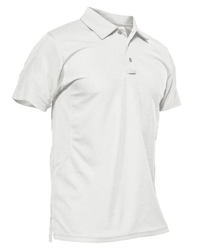 Vibrant Men's Short Sleeve Polo T-Shirt - Quick Dry Fashion Tee