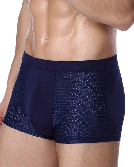 Men’s 4-Pack Mesh Transparent Boxer Shorts – Thin, Breathable, and Comfortable Underwear Set