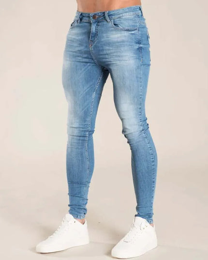 Men's Classic Soft Stretch Denim Pencil Jeans