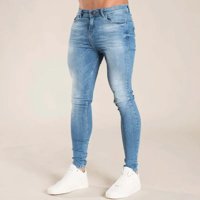 Men's Classic Soft Stretch Denim Pencil Jeans