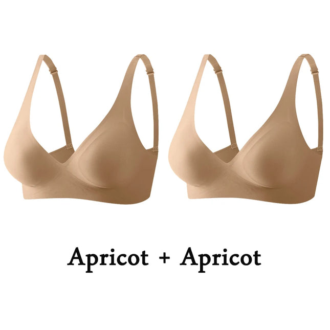 2-Pack Women’s Plus Size Seamless Wireless Bra