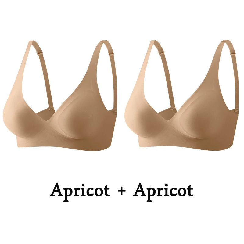 2-Pack Women’s Plus Size Seamless Wireless Bra