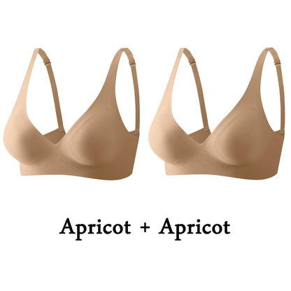 2-Pack Women’s Plus Size Seamless Wireless Bra