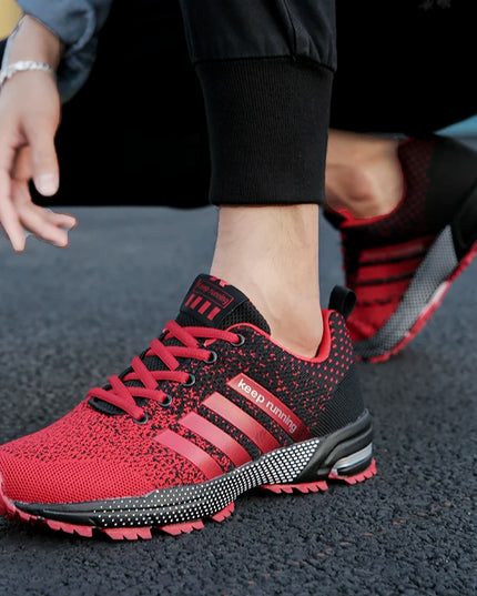 Unisex Running Shoes – Breathable Mesh Sports Sneakers for Optimal Comfort