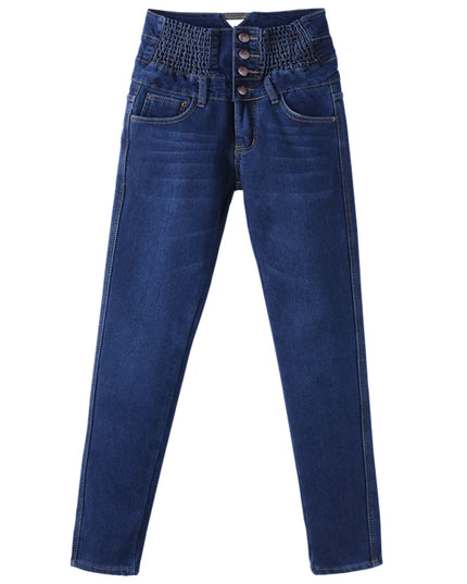 Women's High Waist Skinny Denim Jeans - High Elastic & Stretchy Fit for Women