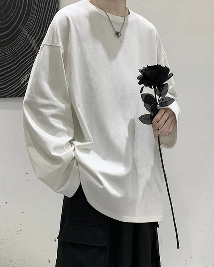 Men's Loose Fit Long Sleeve Casual Sweatshirt