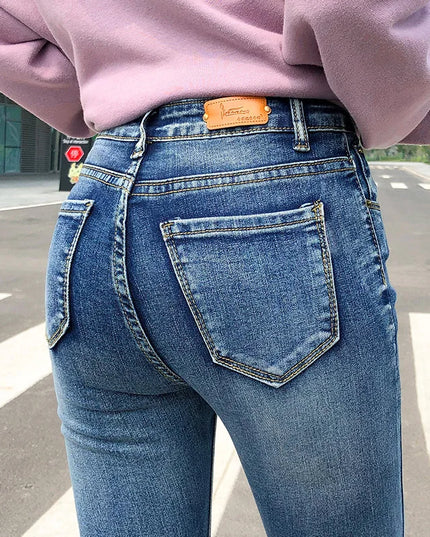 Women’s High Waist Stretch Retro Jeans – Classic & Comfortable Fit for Women