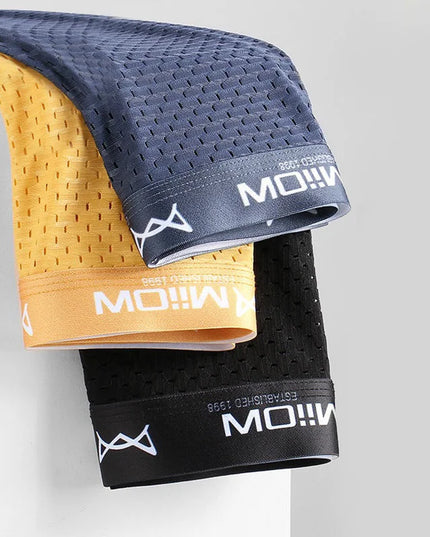 MiiOW Men's 3-Pack Mesh Boxer Briefs