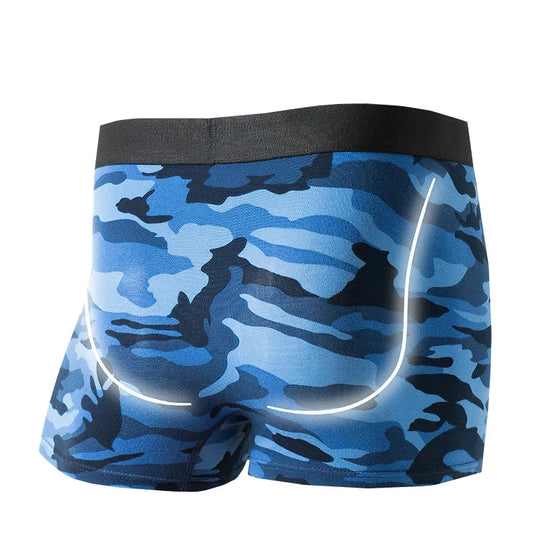 Men's Camo Cotton Boxer Briefs – 4 Pack Comfortable Mens Underwear