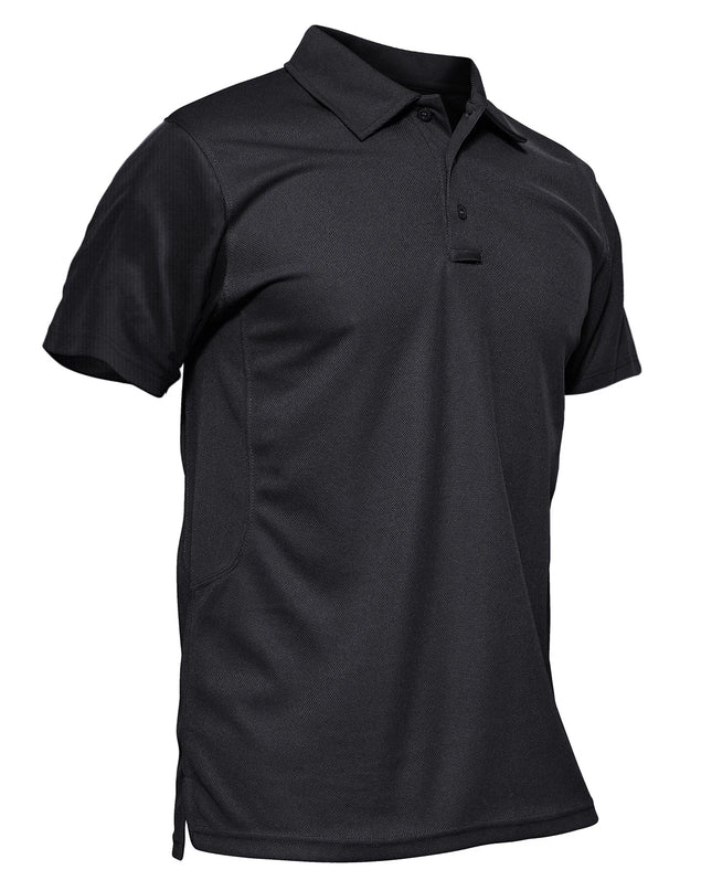 Vibrant Men's Short Sleeve Polo T-Shirt - Quick Dry Fashion Tee