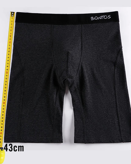 3-Pack Men’s Cotton Boxer Shorts – Long Fit
