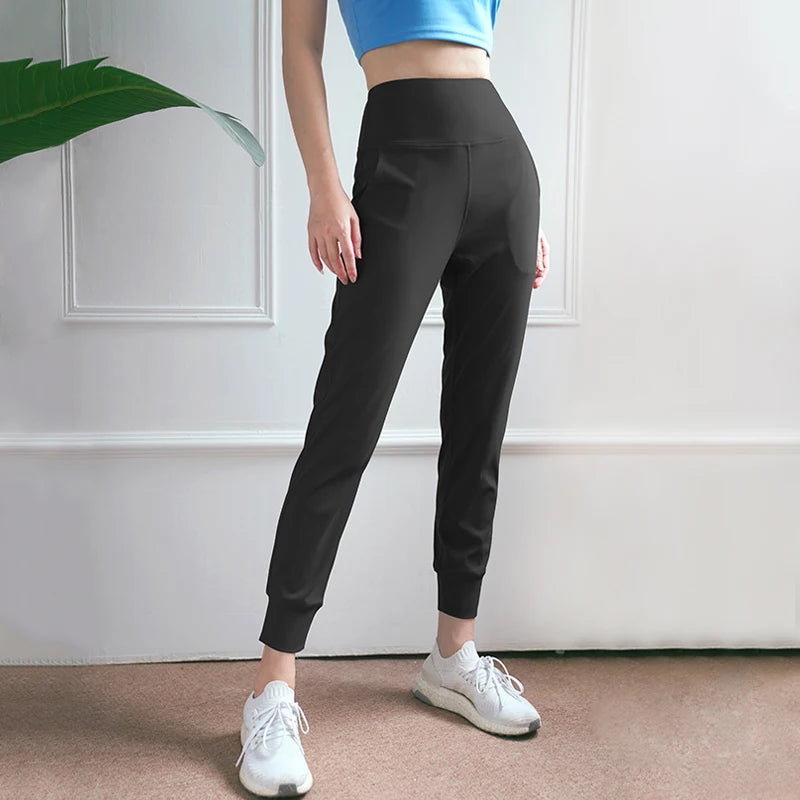 Women’s Quick-Dry High-Waist Loose Fit Gym Sweatpants