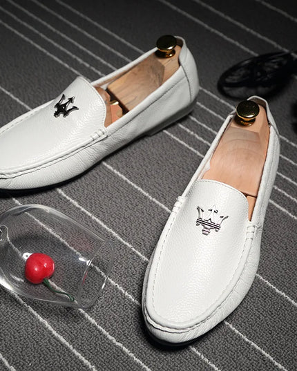 Men's Casual Slip-On Loafers in Genuine Leather