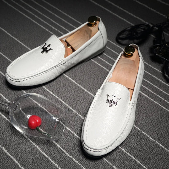 Men's Casual Slip-On Loafers in Genuine Leather