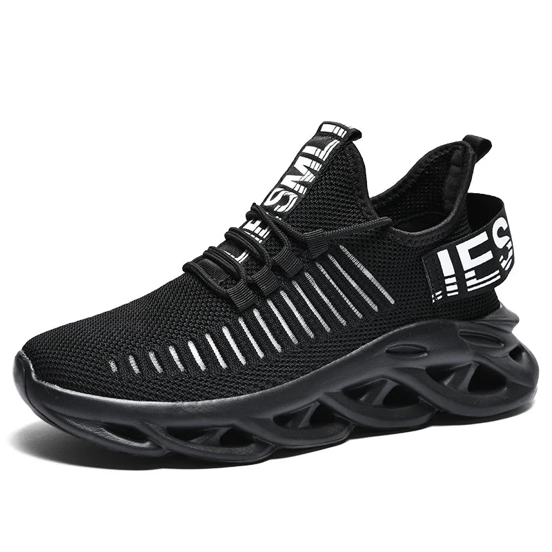 Men's Lightweight Fluorescent Running Sneakers - Breathable, Comfortable, Non-Slip-Various Colors