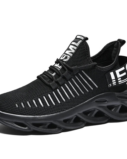 Men's Lightweight Fluorescent Running Sneakers - Breathable, Comfortable, Non-Slip