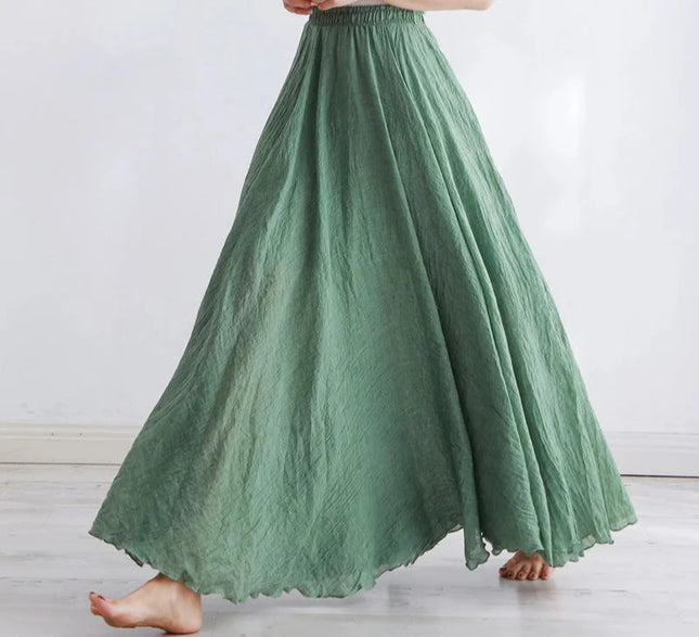 Elegant High-Waisted  Long Skirt for Women 