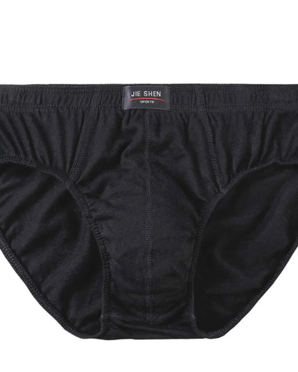 5-Pack 100% Cotton Men's Comfortable Briefs - Various Colors