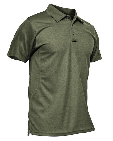 Vibrant Men's Short Sleeve Polo T-Shirt - Quick Dry Fashion Tee