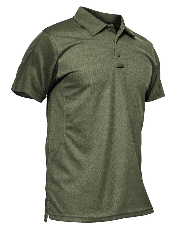 Vibrant Men's Short Sleeve Polo T-Shirt - Quick Dry Fashion Tee