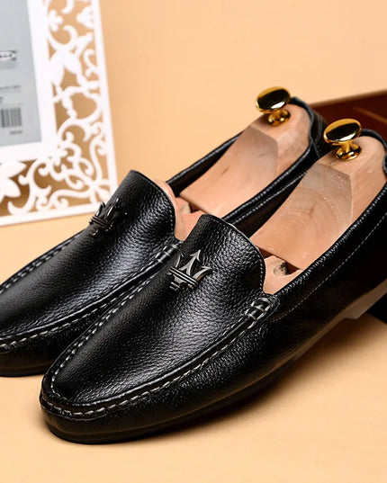 Men's Casual Slip-On Loafers in Genuine Leather