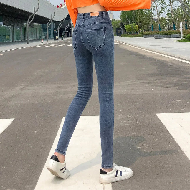Women’s High Waist Stretch Retro Jeans – Classic & Comfortable Fit for Women