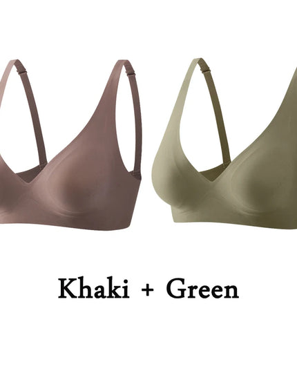 2-Pack Women’s Plus Size Seamless Wireless Bra