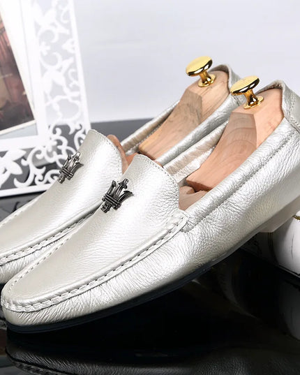 Men's Casual Slip-On Loafers in Genuine Leather