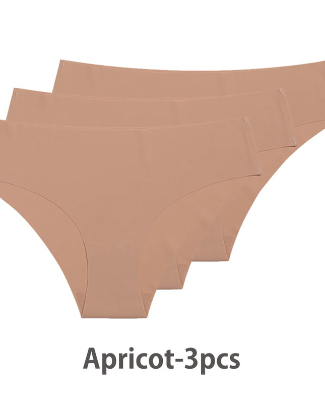 3-Pack Seamless Ice Silk T-Back Thongs for Women - Breathable Underwear