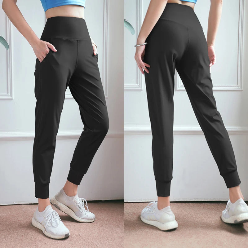 Women’s Quick-Dry High-Waist Loose Fit Gym Sweatpants