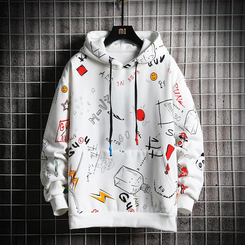 Men's Anime Hoodies – Harajuku Oversized Sweatshirt for Men