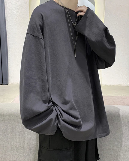 Men's Loose Fit Long Sleeve Casual Sweatshirt