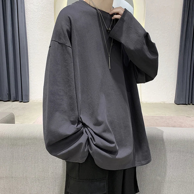 Men's Loose Fit Long Sleeve Casual Sweatshirt